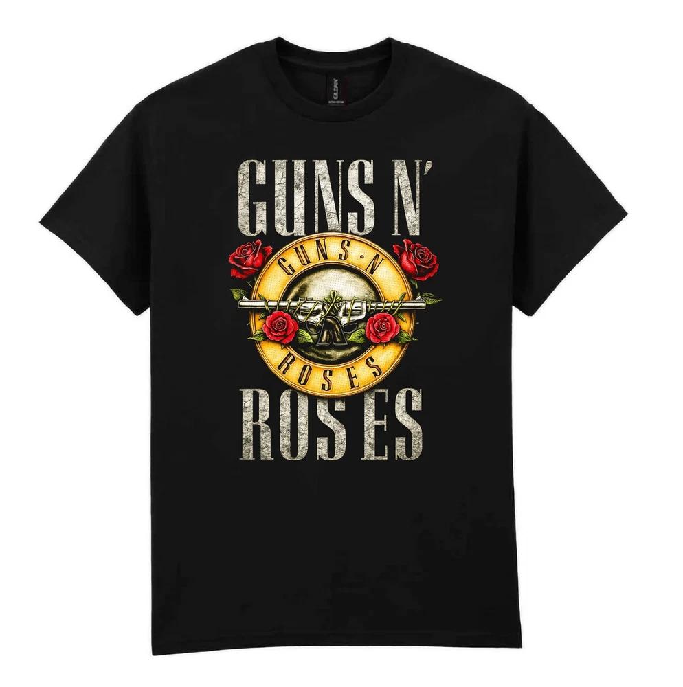 Guns N Roses Black TShirt Ultra Cotton Hard Rock Heavy Metal Gift Tee