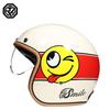 ORZ Motorcycle retro helmet for men and women, half helmet for cruising3/4Helmet for scooter, suitable for all seasons, personalized3C Authentication