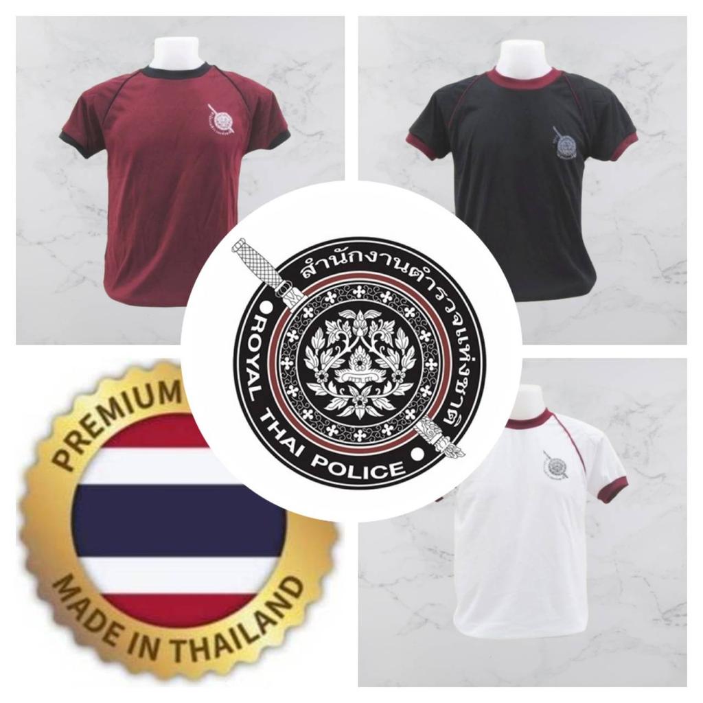 T-Shirt Königliche Thailändische Polizei Thailand Unterhemd O-Ausschnitt Rundhals Kurzarm Druck Schnelltrocknend Nationale Uniform Herren Damen Unisex