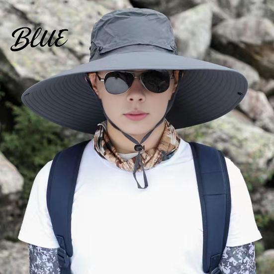 Outdoor Work Hat Sun for Men And Women  Breathable Wide Brim Fishing Lightweight Foldable Travel Hat  UV Protection Cap Camping Hiking
