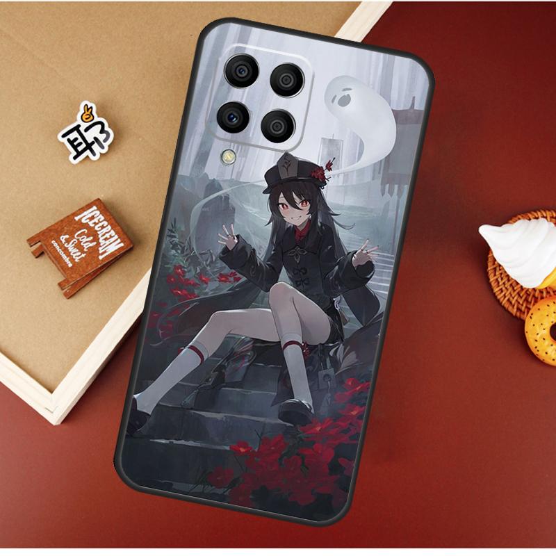 Genshin Impact Zhongli Hutao Case For Samsung Galaxy M51 M31 M21 M11 M16 M36 M56 M53 M12 M32 M52 M15 M35 M55 M14 M34 M54