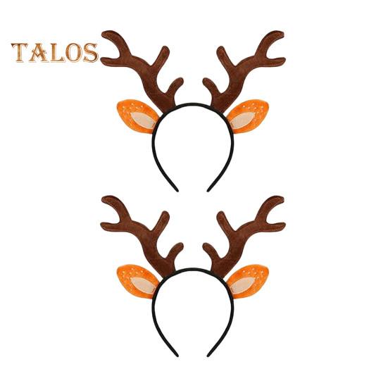 2 Stücke Hirschgeweih Stirnband Weihnachten Cosplay Haar Hoop Erwachsene Realistische Rentier Hörner Ohren Kostüm Haar-accessoire
