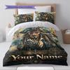 Name Custom Johnny Depp Pattern Bedding Set Quilt Cover Pillowcase Home Decor Gift (1 * Duvet Cover + 2 * Pillowcase, Without Core)
