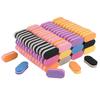 10pcs Double-sided nail art sponge scrubber, mini nail file, colorful high-elastic sponge fine sanding file, nail art tools