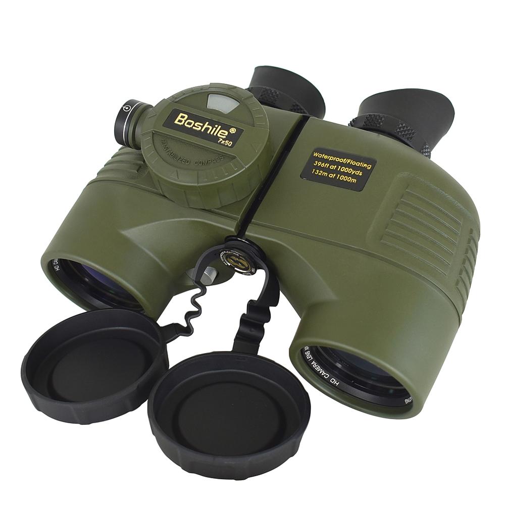 Boshile Binoculars 7X50 Marine Compass Eyepiece Rangefinder Auto