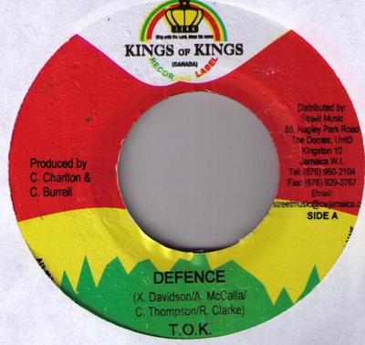7inch Record T.O.K. / VOICEMAIL - Defence / On Fire NONE Kings of Kings 2004 Jamaica Reggae, Ska & Dub Used