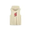 Li Ning CBA Professionelle Basketballserie Logo Buchstaben Print Schnelltrocknend Ärmelloser Hoodie Herren Hoodies Mondschein-Grau AVST101-2