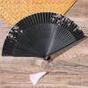 New Chinese-Style Traditional Folding Fan for Dance, Hanfu, and Cheongsam, with Hollowed-Out Craftsmanship and Small Fan Bones