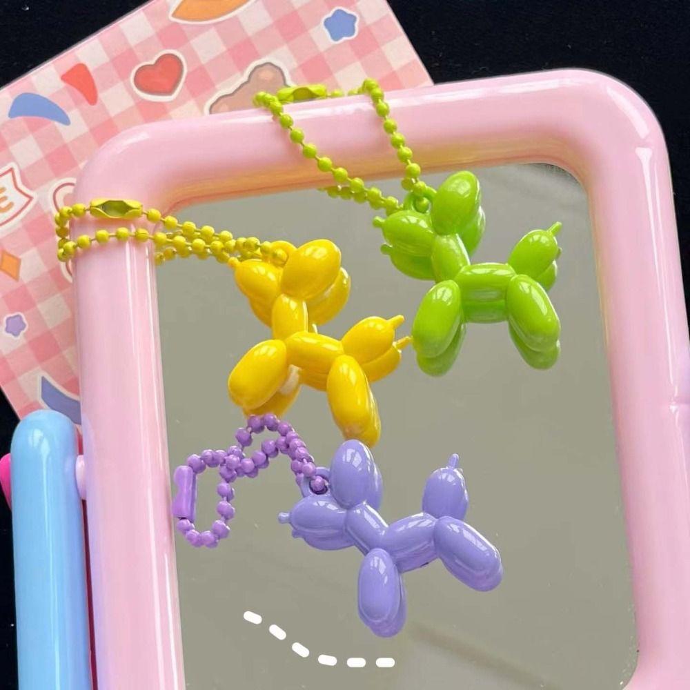 Ball Chain Cartoon Puppy Pendant Dog Balloon Puppy Keychain Creative   Gift
