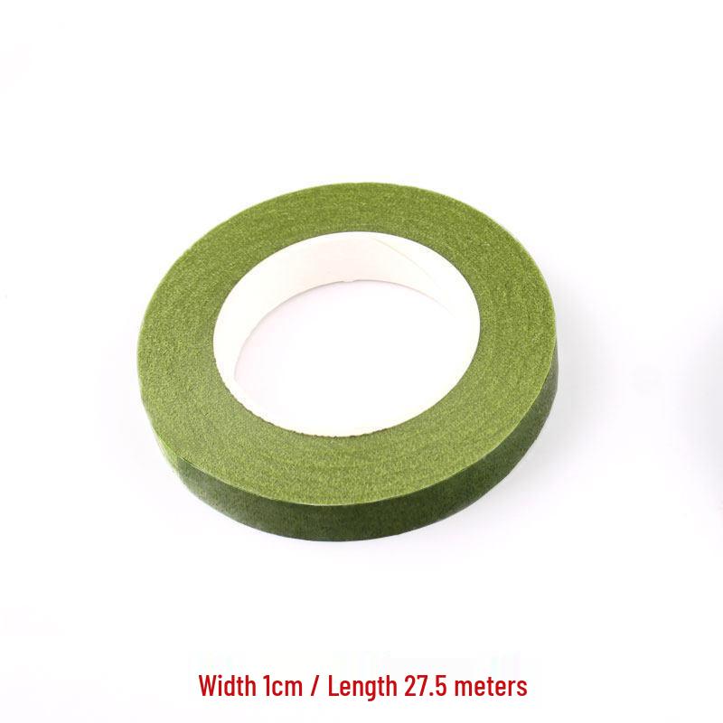 DIY Silk Flower Stem Kit: Includes Materials for Handmade Ribbon Roses, Sticks, Green Wire Branches, and Fake Leaves Tape.