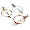 Viking Broche Metaal Rond Cirkel Clip Gesp Kleding Ring Wrap Houder Zijde Sjaal Ring Clip T-shirt Stropdas Clip Vrouwen Ornament