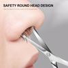 Yangjiang Dingmei Stainless Steel Makeup Scissors: Toothed Eyebrow Trimming & Nose Hair Scissors with Eyelid Tape