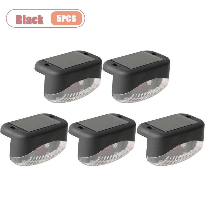 Solar Stair Riser Lights Waterproof Wall Mounted LED for Outdoor Steps Balcony Fence and Garden Accent Lighting