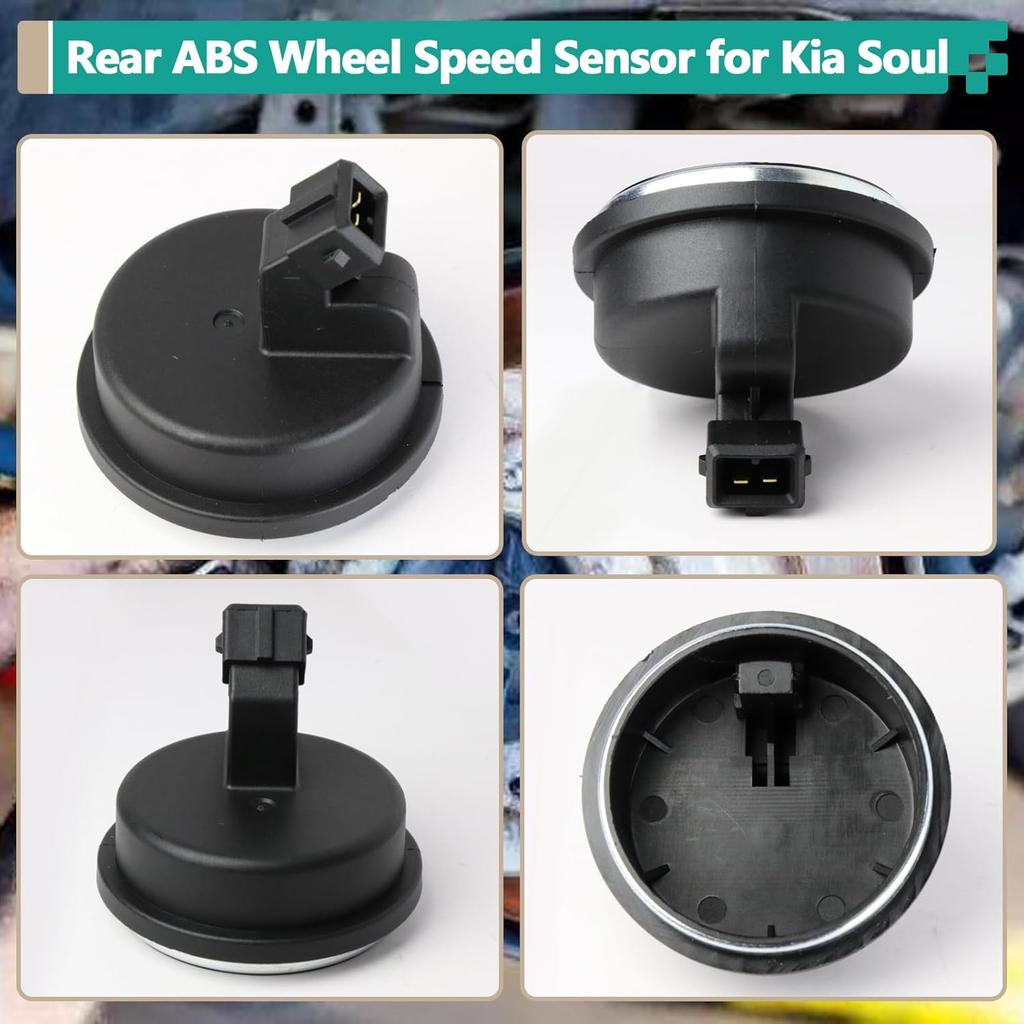 58980-B2050 Rear Hub Bearing ABS Speed Sensor Compatible With Kia Soul 2014- And Soul EV 2015- (58980B2050 Black)