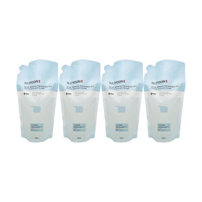 

ILLIYOON Ceramide Ato 6.0 Top-to-Toe Wash 500ml (Refill) Mildly Acidic Shampoo and All-in-One 4-Pack Ss (16852447) 1 piece