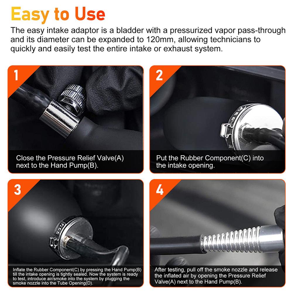 Quick Intake Inflatable Bladder For Intake Or Exhaust System Leak Detection Diagnostic Tool