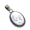 Howlith Edelstein Handgefertigt 925 Sterling Silber Schmuck Anhänger, Natürlicher Howlith, Weihnachtsgeschenk für Sie Schmuck für Besondere Anlässe