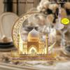 2D Acrylic Castle Decorative Ornament for Ramadan Eid Al-Fitr Islamic Events Home Parties