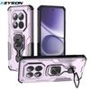 KEYSION Custodia blindata antiurto per Redmi Note 15 Pro+ 5G Silicone+PC Supporto ad anello metallico verticale Copri telefono per Redmi Note 15 4G 5G