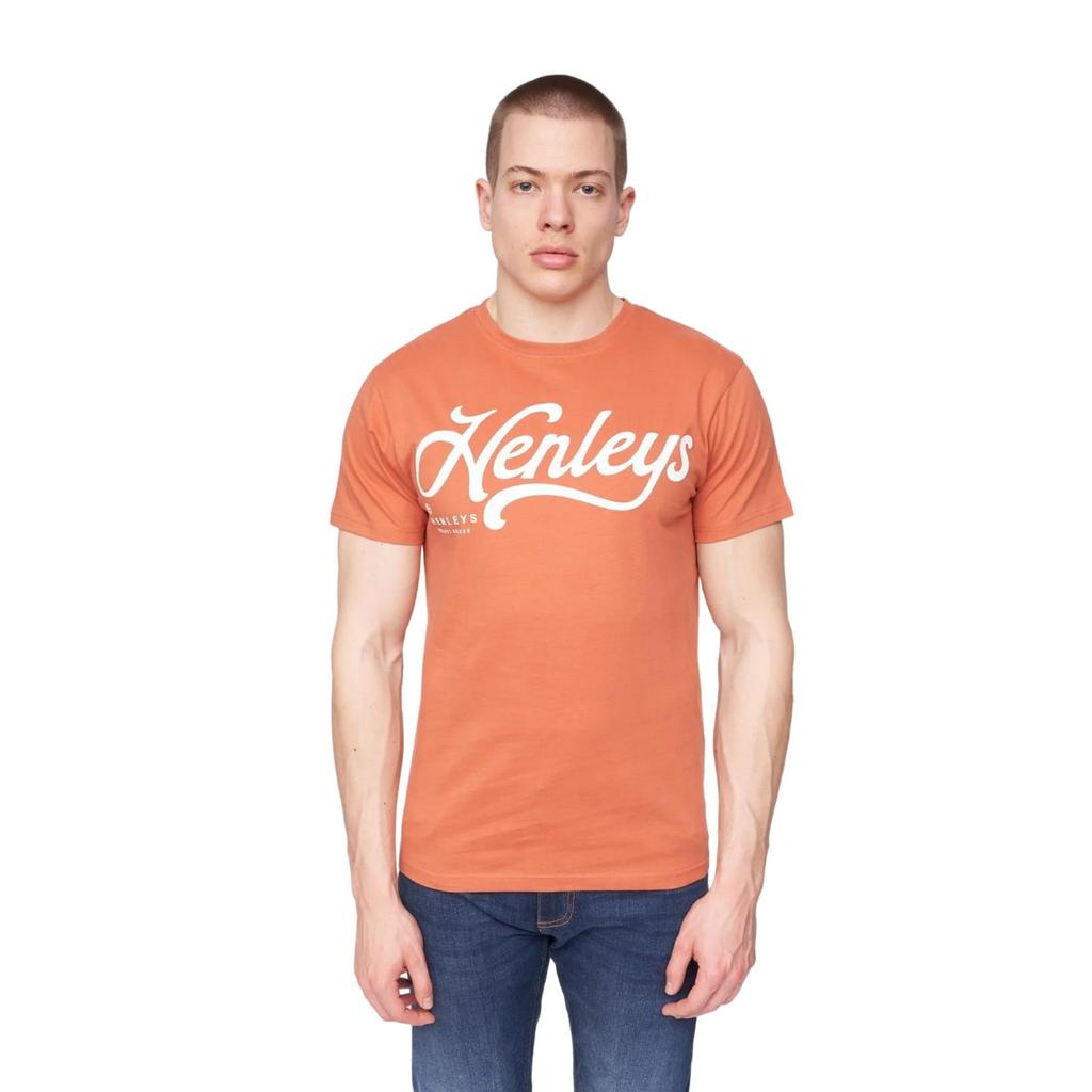 Henleys Mens Scripthen Logo T-Shirt