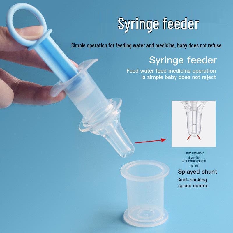 Newborn Anti-Choke Medicine & Water Feeder Syringe Pacifier
