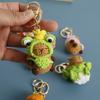 Funny Kapibala Crochet Keychain Kintted Animal Pendent Creative Car Keyring Handmade Animal Bag Pendent