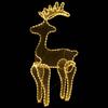 VidaXL Décoration de Noël de Renne avec Maille Ornement d'Extérieur Décoration de Jardin Arrière-cour Résistance à l'Eau 306 289976