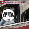 9 Pcs Door Pillar Window Trim for Lincoln MKT 2010-2015 Front Rear Left Right Anti Scratch Sticker Pillar Posts Door Outer Exterior Cover Black