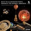 STEM Universo Rotante Elettrico Sistema Solare Elettrico Luce Blocchi da Costruzione MOC Modello Sole Terra Educazione Scientifica Spaziale Giocattolo per Bambini