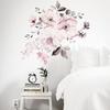 (Nikita) White Watercolor Peony Flowers Wall Stickers Wall Decal Home Decor