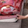 3pcs Valentine's Day Pink Romantic Goblin Print Coreless Bed Sheet Set Multi Size Bedroom Bed Cover Decoration Machine Washable