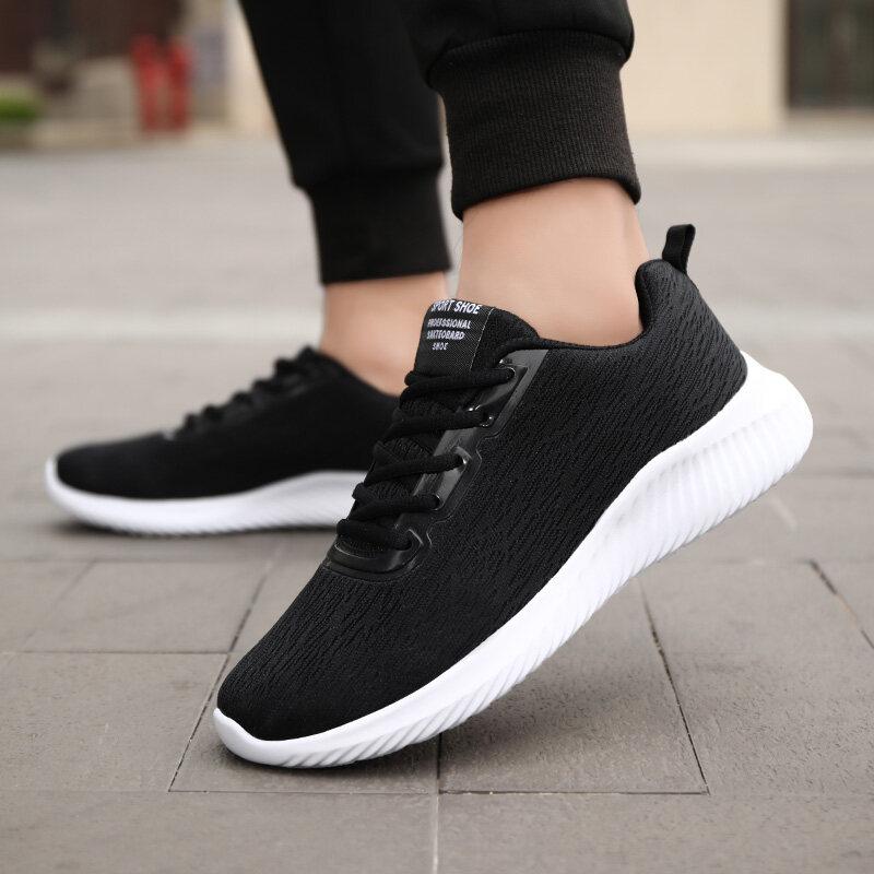 Мужские легкие трикотажные кроссовки с дышащей сеткой — фото 5