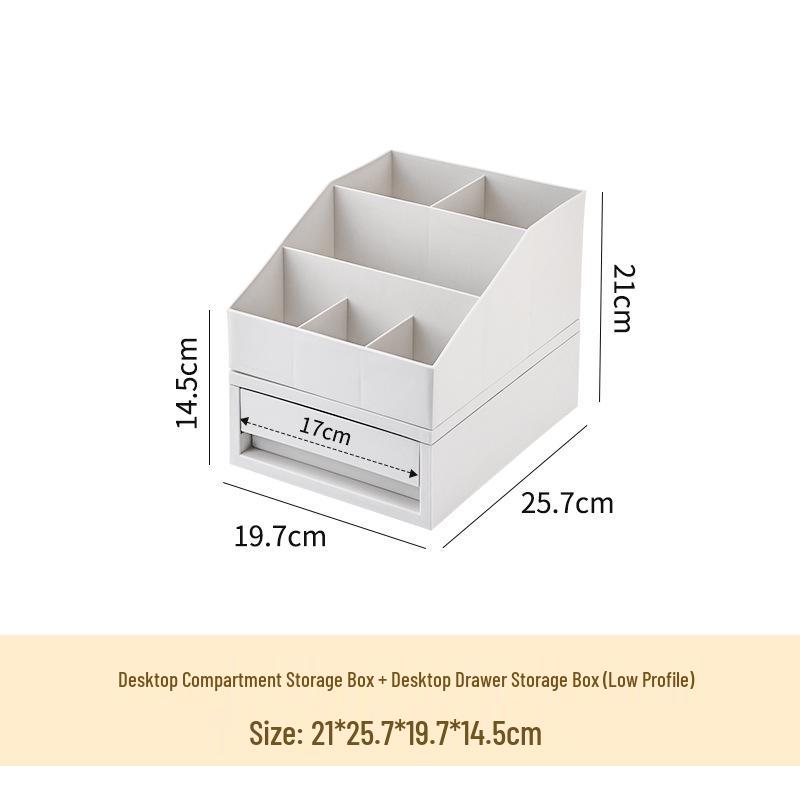 Schubladen-Stil Stapelbarer Schreibtisch-Organizer für Kosmetik & Schreibwaren