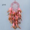 Colorful Feather Woven Atmosphere Decoration Living Room Wall Ornaments Bedroom Home Agate Dream Catcher Net Decorations