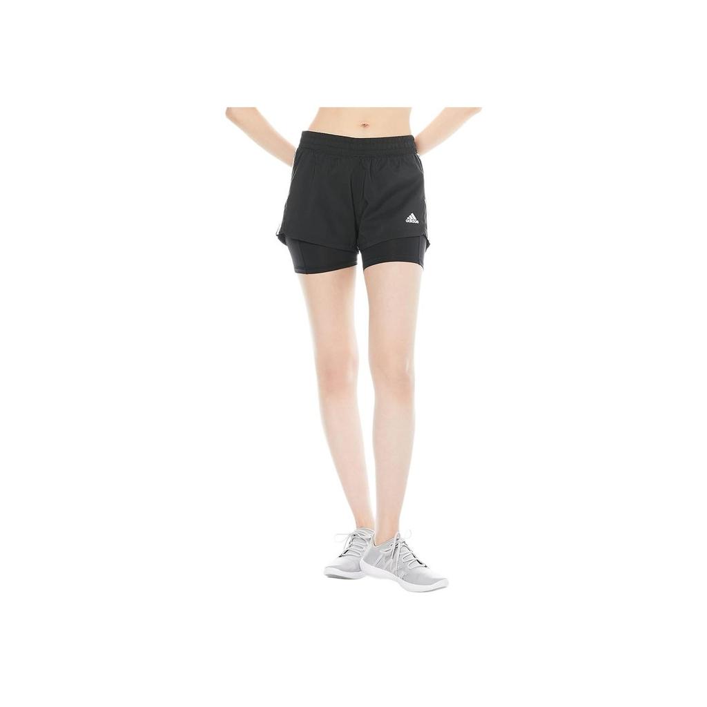 Adidas Pacer 3-Stripes 2-In-1 Training Shorts Women Shorts Black GL7686
