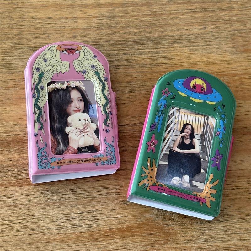 Creative Design Rainbow Mini Photo Album with 20 Pages Storage Sweet 3 Inch Kpop Photocard Album for Couple Friends Gift 2025