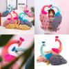 Peacock Animal Plush Toy With Fluffy Fabric For Kids Playroom And Gifts Doll