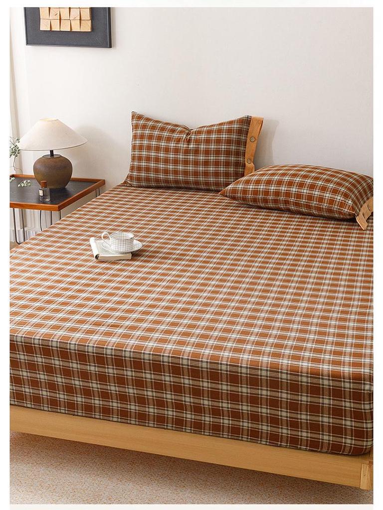 Cotton Fitted Sheet: Soft, Skin-Friendly, Moisture-Absorbing, Sweat-Wicking, Machine Washable Mattress Protector