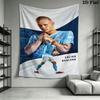 Erling Haaland Re Appeso a Parete Coperta in Tessuto Stampato Arazzi Decorativi per Camera da Letto Soggiorno Arredamento per la Casa