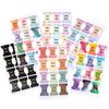 10 Sheet Index Label Paster Bookmark Stickers Easy Read Book Tabs Gold Stamping Tabs for Office School Notbook Journal Study Reading