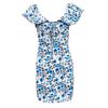 Summer Women's Fashion Sexy Printed Brassiere Hip Slim Temperament Dress