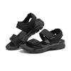Skechers Sport Comfort Fabric Solid Color Velcro Beach Sandals Women Sandals 163158-BBK