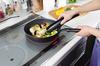 Pearl Metal Frying Pan, Black, 22cm, Teflon Select Coating, Induction Compatible, Marble Fan, HB-3882