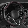 BFA1 Nappa Leather Car Steering Wheel Cover Universal Anti Slip Steering Wheel Covers Car Accessories Carbon Fibre Steering Covers