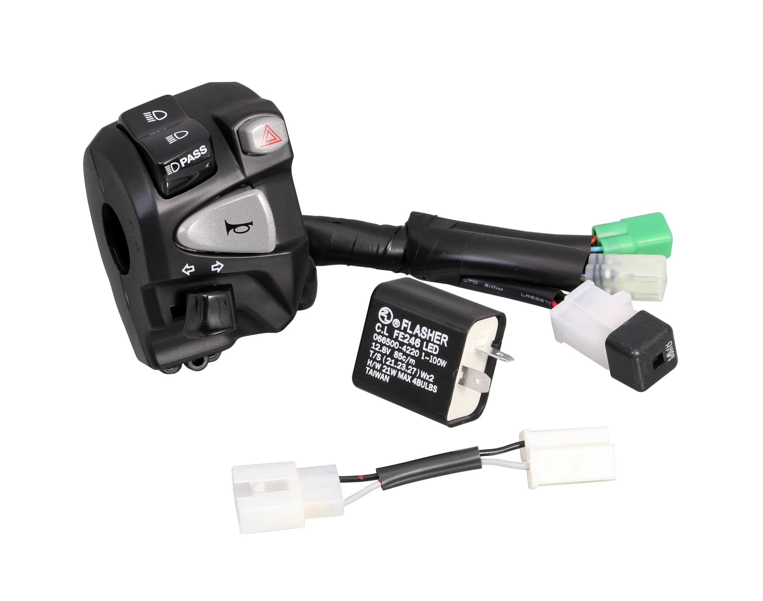 

KITACO Switch Assembly with Hazard Lights for Cross Cub 110 Left-Handle (JA45) 756-1446100