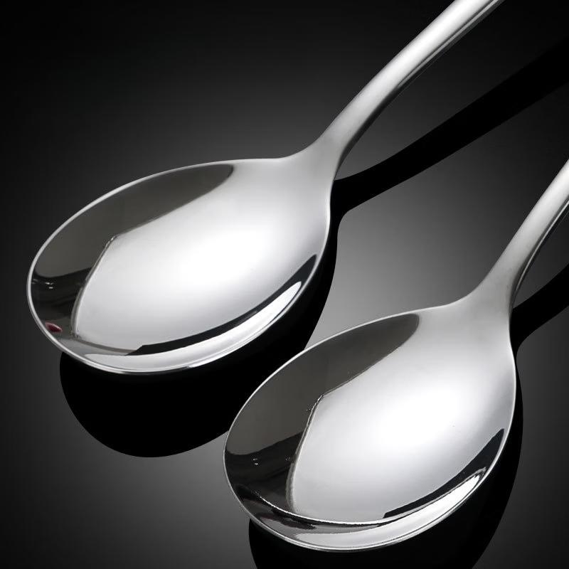 Korean Style Thickened Antibacterial Stainless Steel Spoon Set