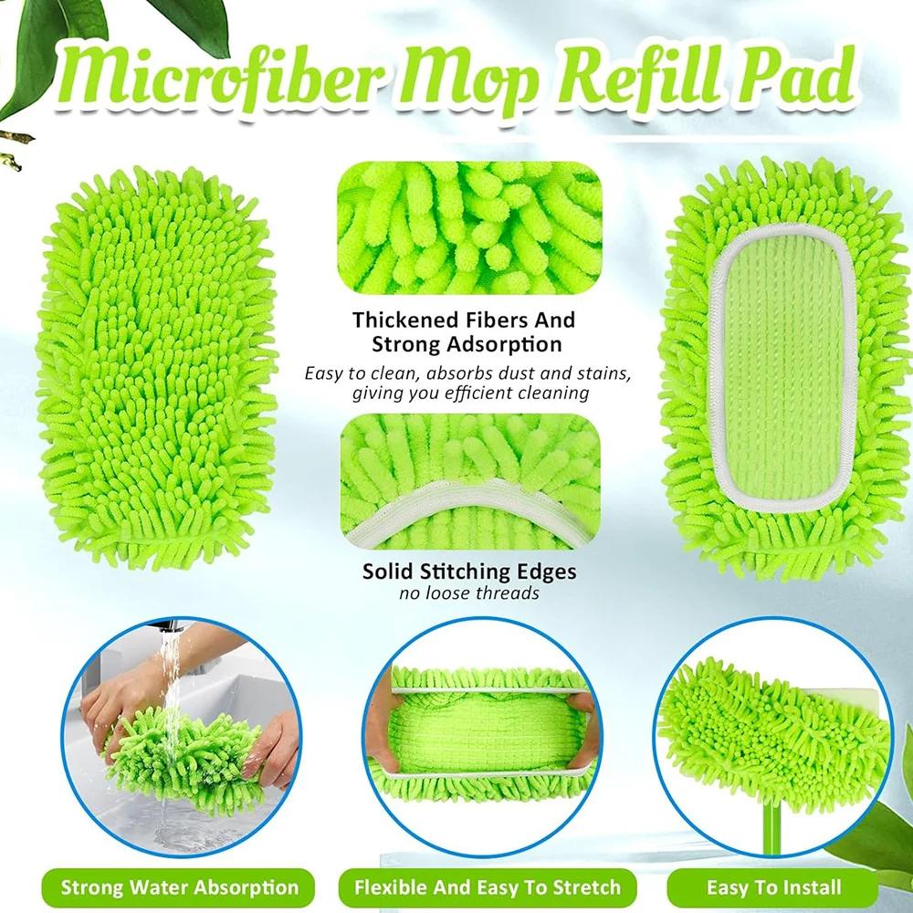 Replacement Mop Pad  for Swiffer Sweeper Mop Dry Wet Mop Refills for Floor Cleaning Microfiber Washable Reusable Pads
