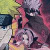 [USED] Vintage 2000s Naruto Gaara Short Sleeve Shirt, Anime, Manga, Black (5)