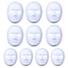 Full Face Masquerade Mask White DIY Mask for Art Craft Parties Favor Paintable Paper Mask Blank Mask Paper Cosplays Mask