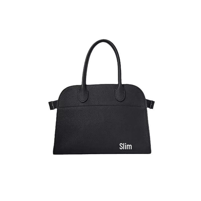 TheRow Margaux15 Large Genuine Leather Tote – Handheld Computer Bag in Style of Bai Baihe and Dong Jie